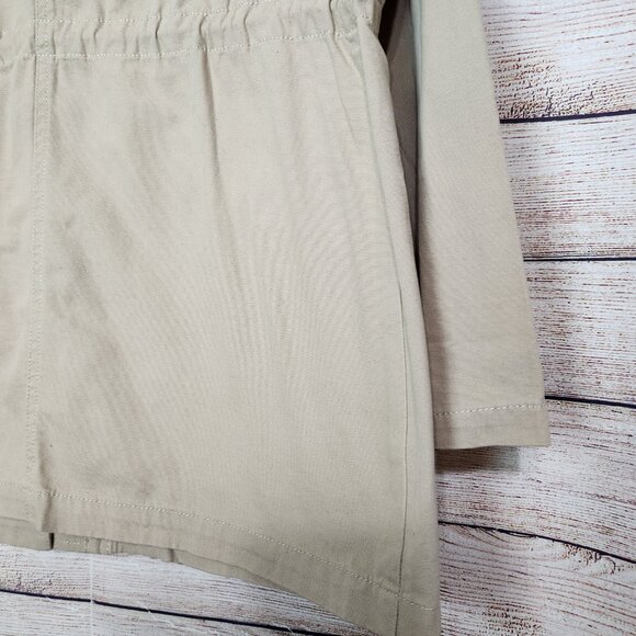 NWT Monroe & Main Women's Brown Button Embroidered Back Military Style Jacket M - Picture 13 of 16